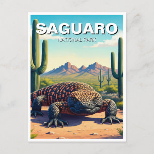 Carte Postale Parc national de Gila Monster Saguaro Souvenir