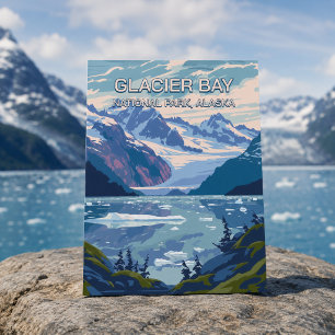 Carte Postale Parc national de Glacier Bay en Alaska, voyage vin
