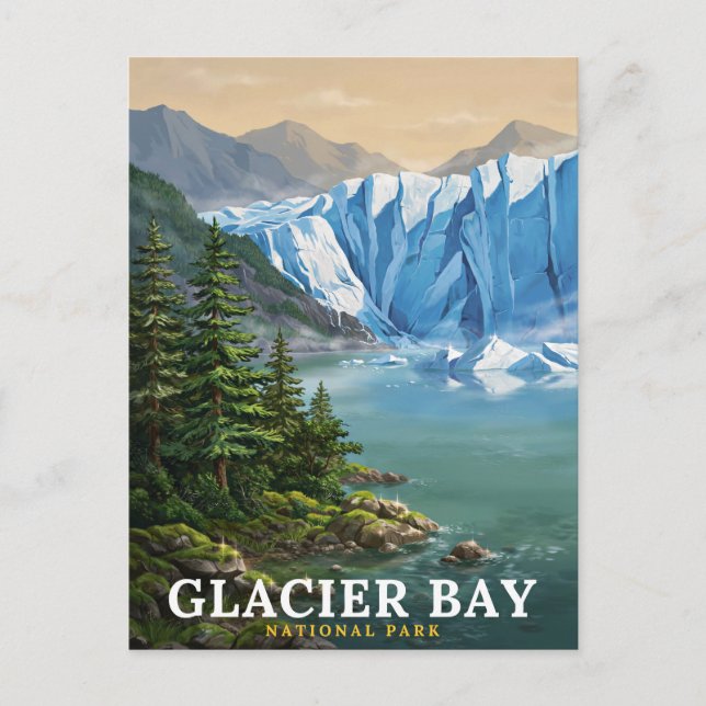 Carte Postale Parc national de Glacier Bay Scenic (Devant)