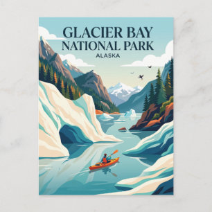 Carte Postale Parc national de Glacier Bay USA