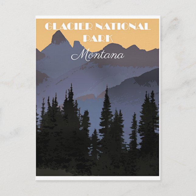 Carte Postale Parc national de Glacier, Montana, (Devant)