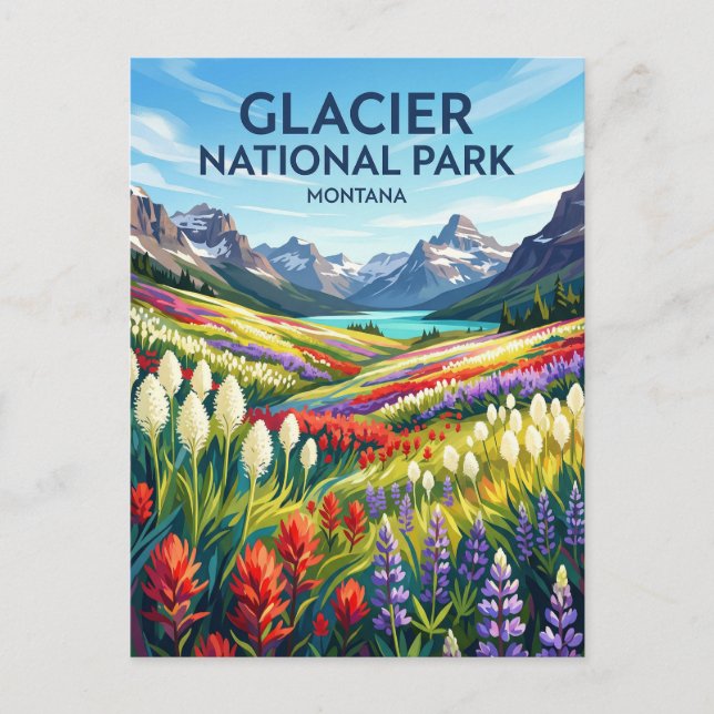Carte Postale Parc national de Glacier Montana (Devant)