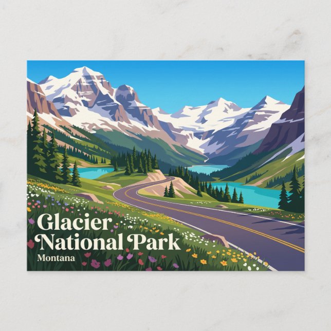 Carte Postale Parc national de Glacier Montana (Devant)