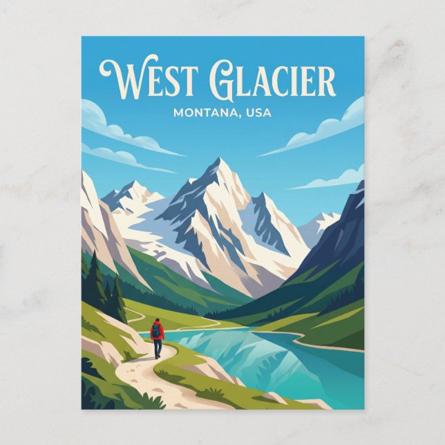 Carte Postale Parc national de Glacier USA (Devant)