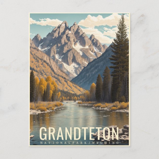 CARTE POSTALE PARC NATIONAL DE GRAND TETON (Devant)