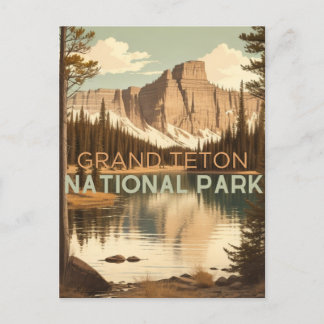 CARTE POSTALE PARC NATIONAL DE GRAND TETON
