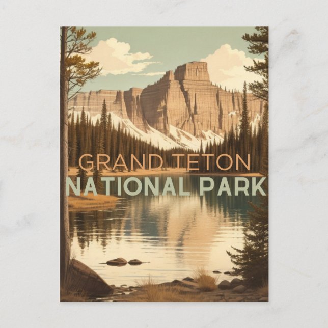 CARTE POSTALE PARC NATIONAL DE GRAND TETON (Devant)