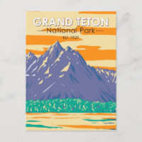 Parc national de Grand Teton au printemps Vintage