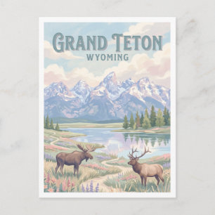 Carte Postale Parc national de Grand Teton Jackson Wyoming