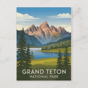 Carte Postale Parc national de Grand Teton Vintage