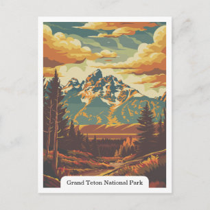Carte Postale Parc national de Grand Teton, Wyoming, États-Unis