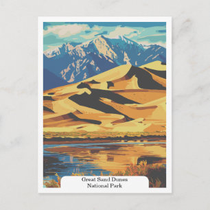 Carte Postale Parc national de Great Sand Dunes, Colorado USA