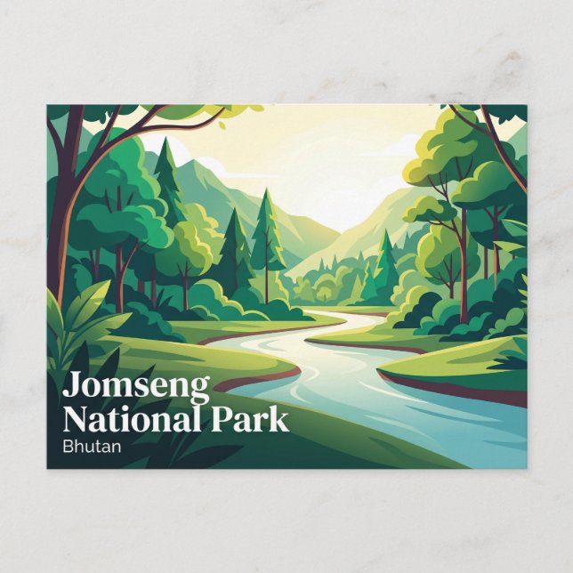 Carte Postale Parc national de Jomseng Bhoutan (Devant)