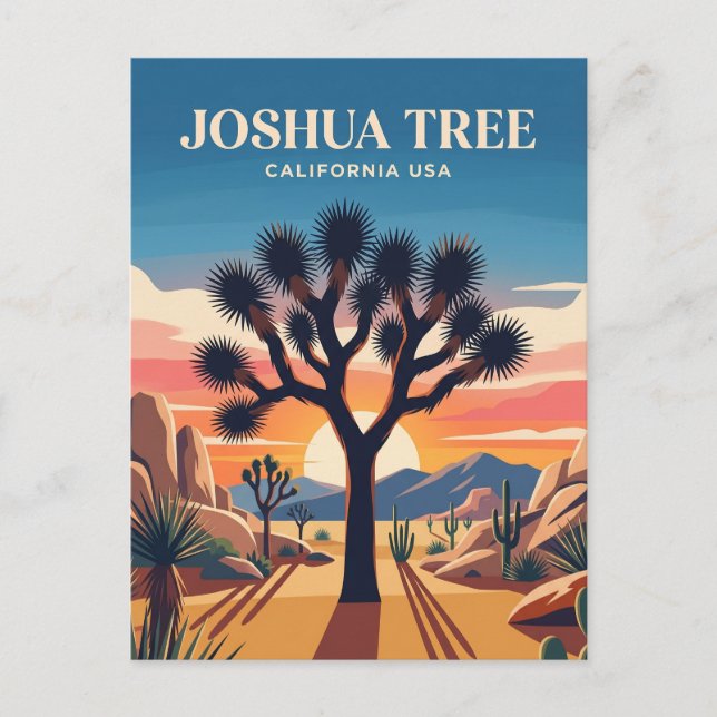 Carte Postale Parc national de Joshua Tree USA (Devant)