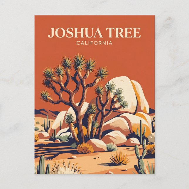 Carte Postale Parc national de Joshua Tree USA (Devant)