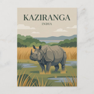 Carte Postale Parc national de Kaziranga Inde