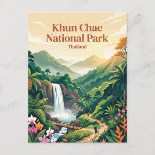 Carte Postale Parc national de Khun Chae Thaïlande