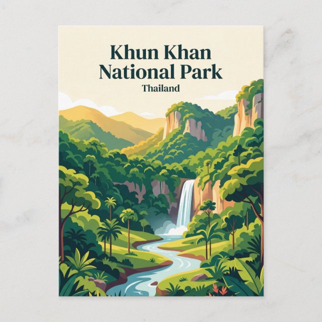 Carte Postale Parc national de Khun Khan Thaïlande (Devant)