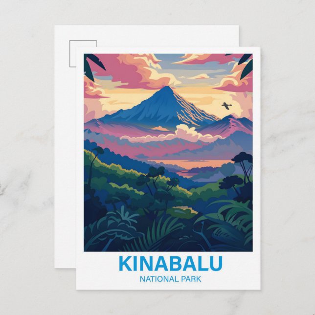 Carte Postale Parc national de Kinabalu Sabah Malaisie Voyage (Devant / Derrière)