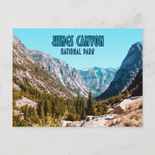 Carte Postale Parc national de Kings Canyon Californie Vintage