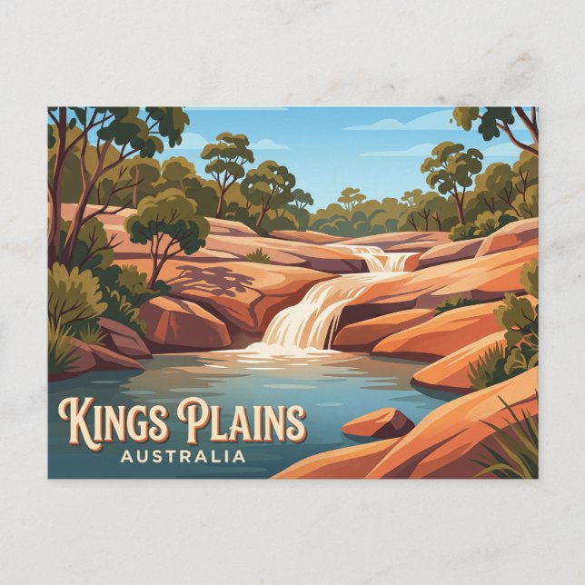 Carte Postale Parc national de Kings Plains Australie (Devant)