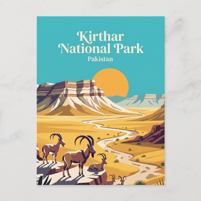 Carte Postale Parc national de Kirthar Pakistan (Devant)