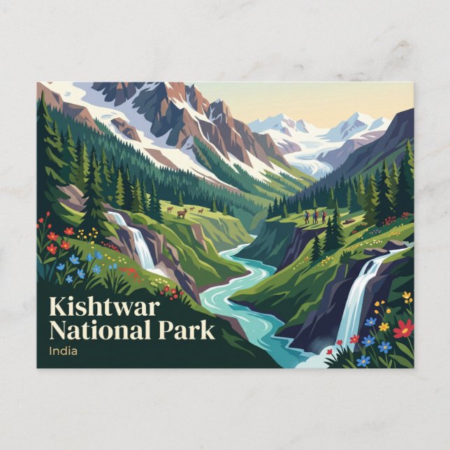 Carte Postale Parc national de Kishtwar Inde (Devant)