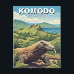 Carte Postale Parc national de Komodo Dragon Indonésie<br><div class="desc">Le parc national de Komodo, site classé au patrimoine mondial de l'UNESCO, est un archipel isolé d'Indonésie connu pour sa beauté naturelle époustouflante et la présence du dragon de Komodo, la plus grande espèce de lézard vivant sur Terre. Ce parc est une véritable nature sauvage, offrant une expérience unique et...</div>