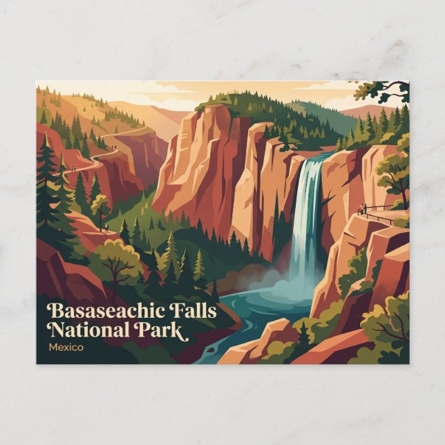 Carte Postale Parc national de la cascade de Basaseachic Mexique (Devant)