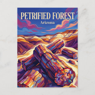 Carte Postale Parc national de la Forêt pétrifiée Arizona