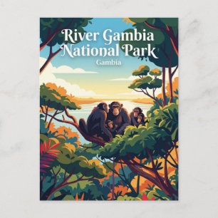 Carte Postale Parc national de la rivière Gambie (Chimpanzés) Ga