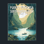 Carte Postale Parc national de la rivière souterraine de Puerto<br><div class="desc">Conception vectorielle de Puerto Princesa Subterranean River. Le parc est situé dans la chaîne de montagnes Saint Paul sur la côte ouest de l'île de Palawan,  et contient la rivière souterraine Puerto Princesa (également connue sous le nom de rivière souterraine Puerto Princesa).</div>