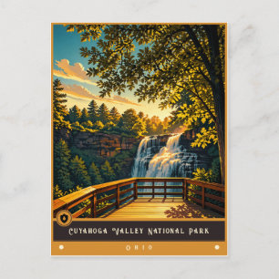 Carte Postale Parc national de la vallée de Cuyahoga Vintage