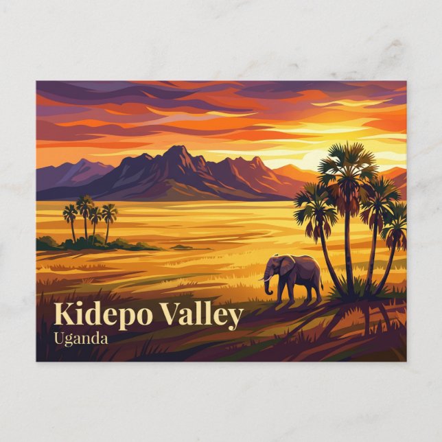Carte Postale Parc national de la vallée de Kidepo Ouganda (Devant)