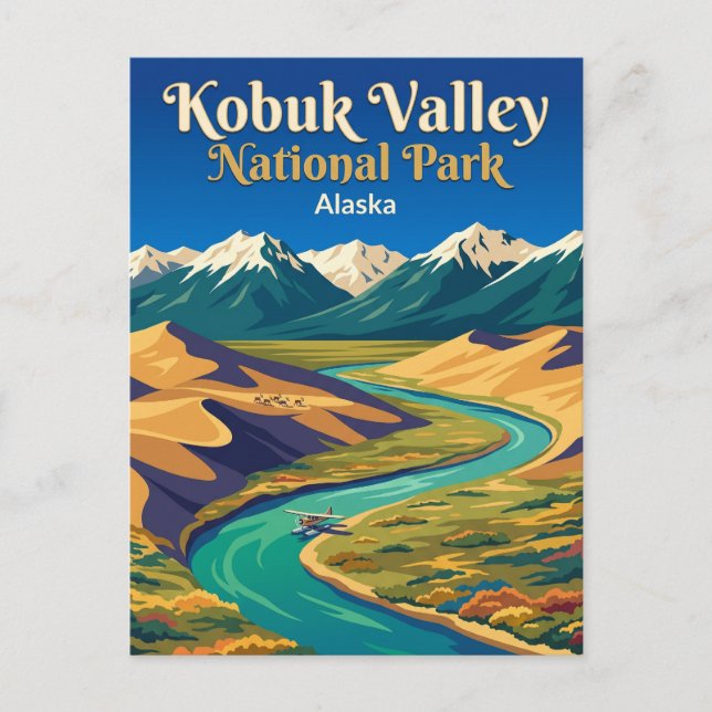 Carte Postale Parc national de la vallée de Kobuk États-Unis (Devant)