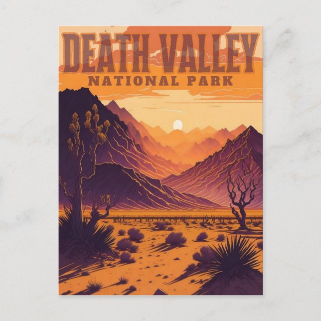 Carte Postale Parc national de la Vallée de la Mort (Devant)