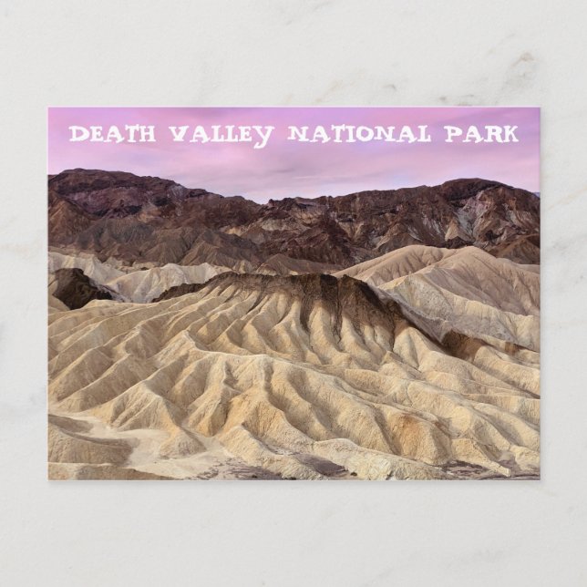 Carte Postale Parc national de la vallée de la Mort de Zabriskie (Devant)