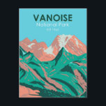 Carte Postale Parc national de la Vanoise France Vintage<br><div class="desc">Conception d'oeuvres vectorielles Vanoise. Situé entre les vallées de la Tarentaise et de la Maurienne dans les Alpes françaises,  il abrite le massif de la Vanoise.</div>
