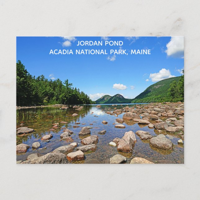 Carte Postale Parc national de l'Acadie Maine Jordan Pond Travel (Devant)