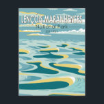 Carte Postale Parc national de Lencois Maranhenses Brésil Vintag<br><div class="desc">Design vectoriel du parc national Lencois Maranhenses. Elle est connue pour son vaste paysage désertique de hautes dunes de sable blanc et de lagunes d’eau de pluie saisonnières.</div>