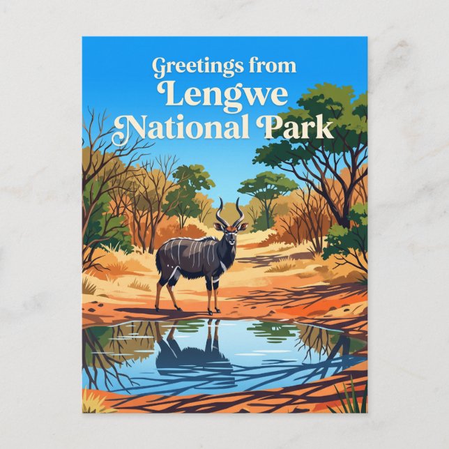 Carte Postale Parc national de Lengwe Malawi (Devant)