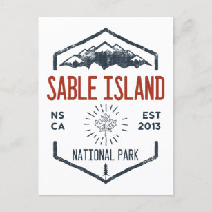 Carte Postale Parc national de l'île de Sable Canada Vintage