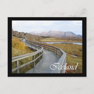 Carte Postale Parc national de l'Islande, Žingvellir