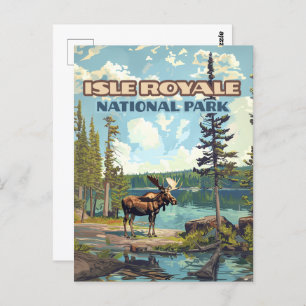 Carte Postale Parc national de l'Isle Royale Lac Michigan