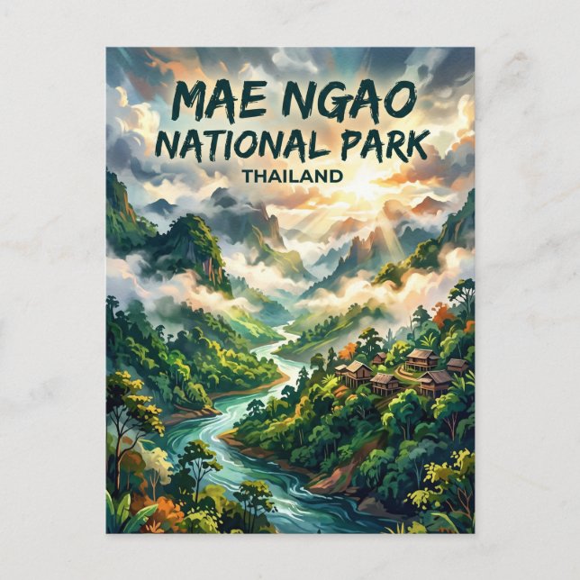Carte Postale Parc national de Mae Ngao Thaïlande (Devant)