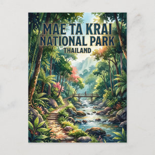 Carte Postale Parc national de Mae Ta Krai Thaïlande