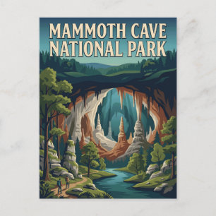 Carte Postale Parc national de Mammoth Cave Kentucky Affiche Vin
