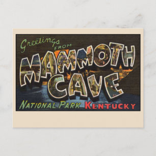 Carte Postale Parc national de Mammoth Cave, Kentucky Lin vintag