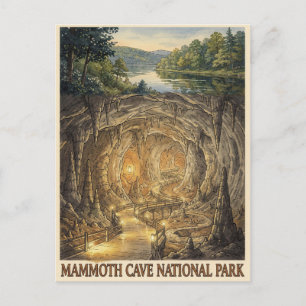 Carte Postale Parc national de Mammoth Cave Voyage dans les grot