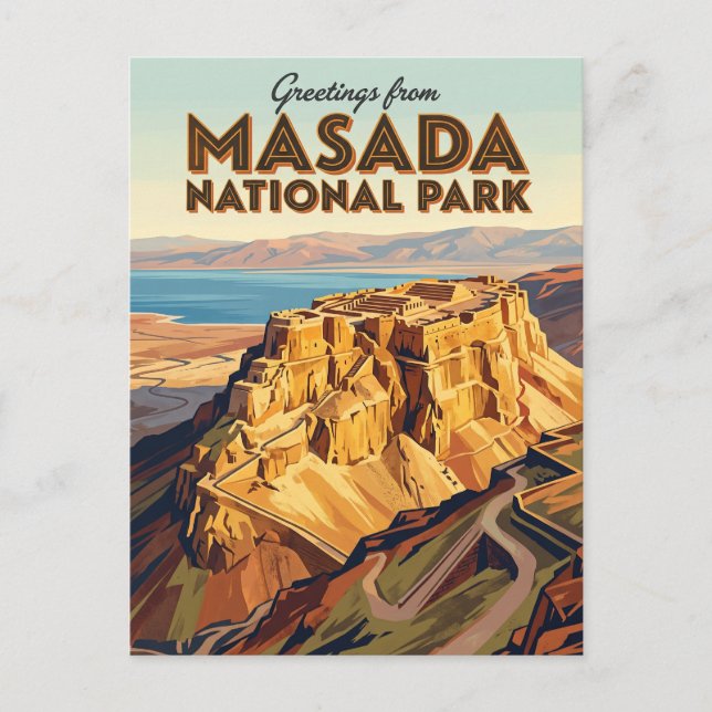 Carte Postale Parc national de Massada Israël (Devant)